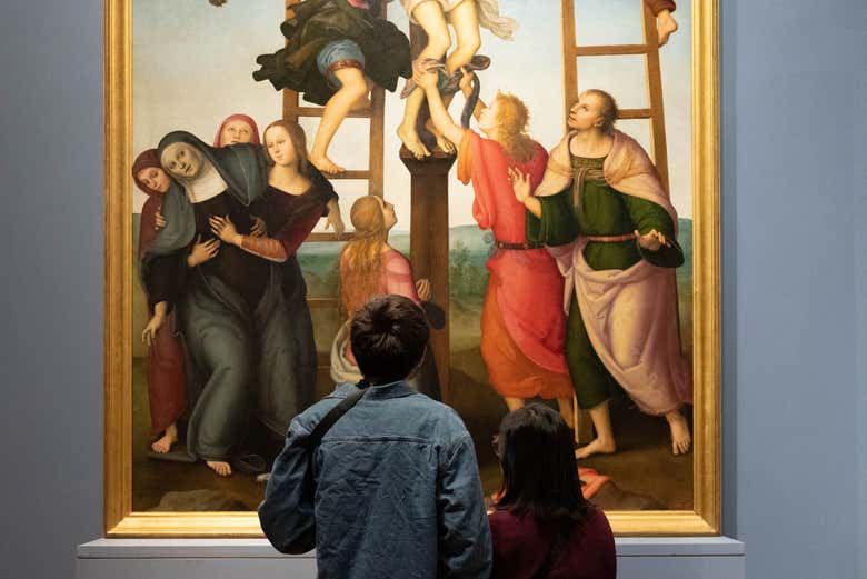 Admirando "La deposición de Cristo de la cruz"