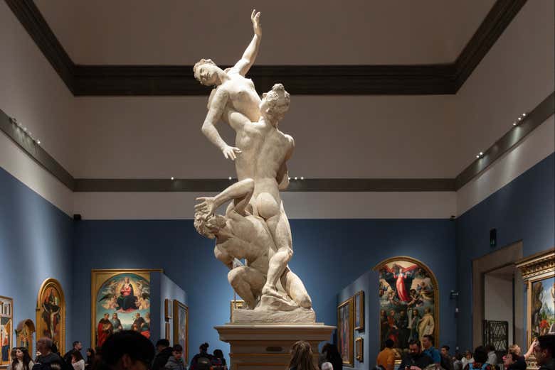 "El rapto de las Sabinas" de Giambologna