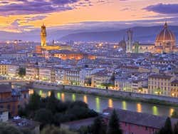 Florencia al anochecer