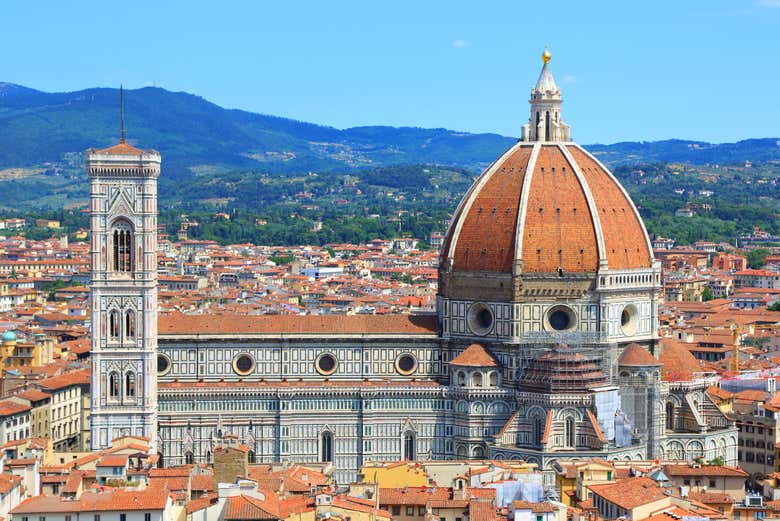 Vista panorámica de la Catedral de Florencia 